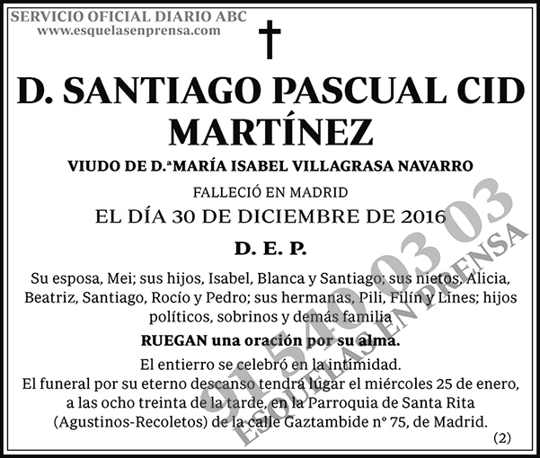 Santiago Pascual Cid Martínez